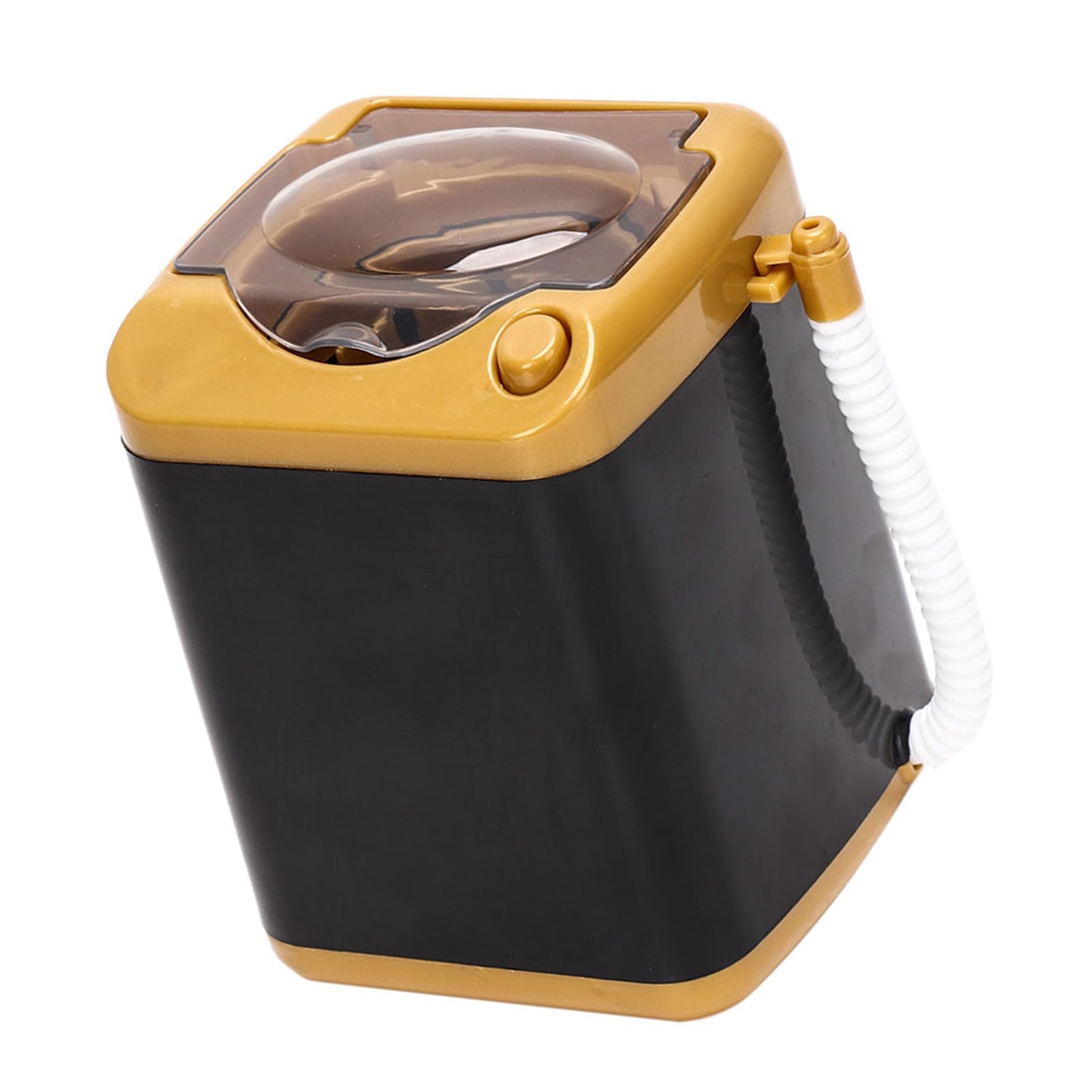 Jelquix Mini Electric Washing Machine Simulation Function Cleansing Cosmetic Tool Toy for Children Blue (Gold)
