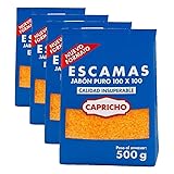 Capricho - Escamas De Jabón Natural 500 g (Paquete de 4)