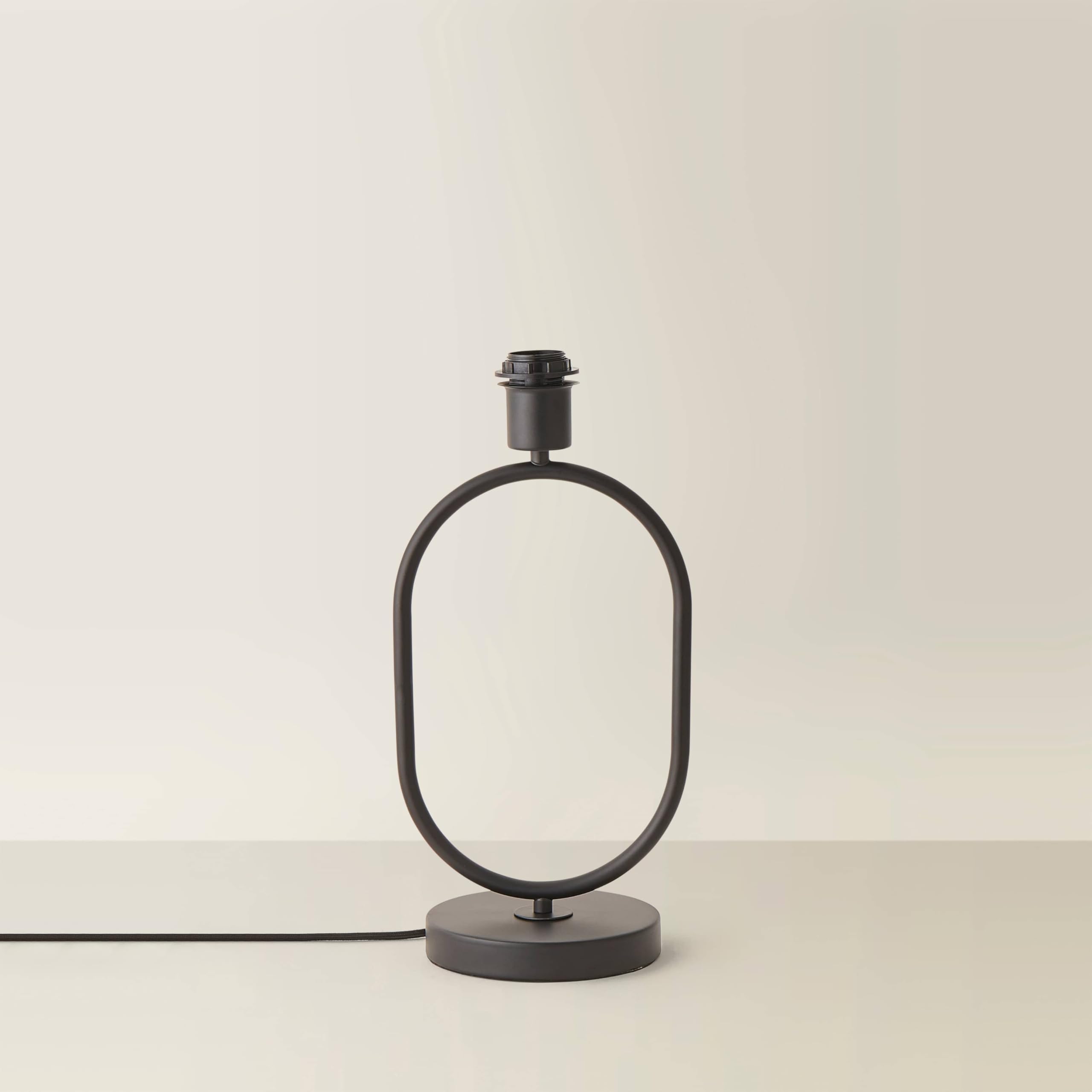 ValueLights | Antonia Matte Black Metal Oval Stem Table Lamp Base | Table Lamps, Home Décor & Improvement Essential