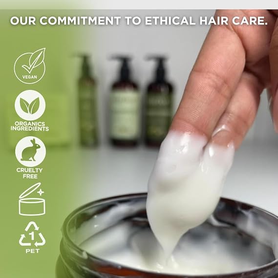 Deep Conditioning Treatment Mask - Hair Mask Conditioner for Damaged Dry Hair, Deep Conditioner for Curly Hair, 12oz