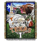 Northwest NCAA Texas Longhorns Unisex-Adult Woven Tapestry Throw Blanket, 48' x 60', Home Field Advantage