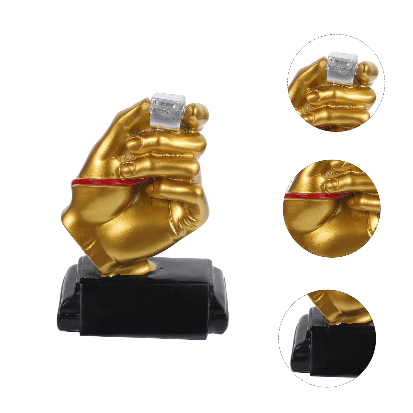Supvox Pfeife Trophäe sportspiele Sport Spiele Football fussbalsam Decoration verkleidung handgeformte Trophäe handgeformte Fußballtrophäe -Trophäendekor Harz Golden