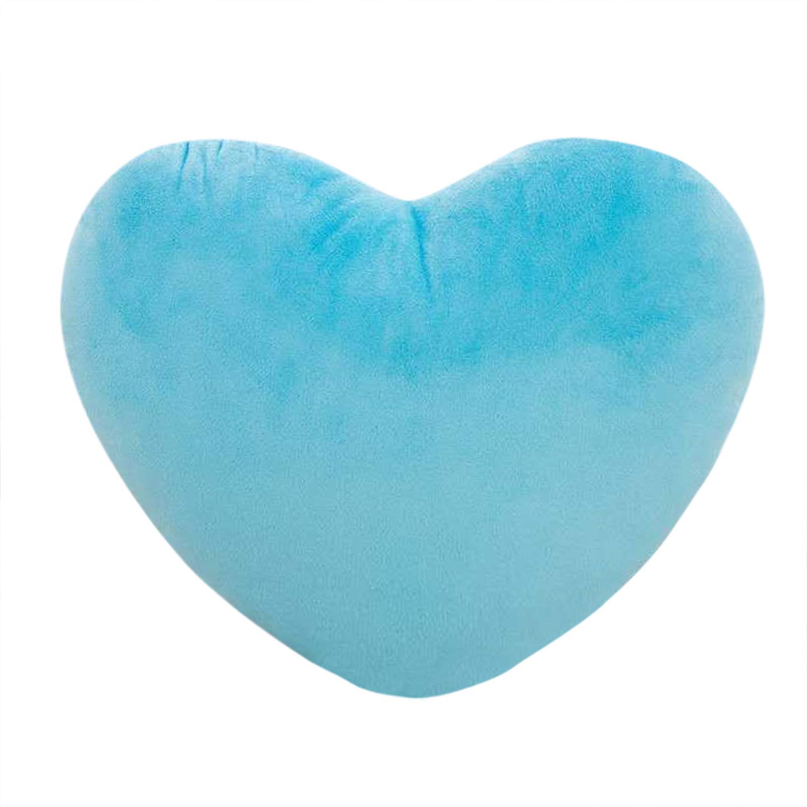 Pillows Heart Pillow Heart Cuddle Cushion Cuddly Teddy Bear Fleece Super Soft 3D Heart Shape Fluffy Filled Cushion Warm Home Decoration Gift for Loved One Valentine Day Heart Cushion (Blue 30cm)