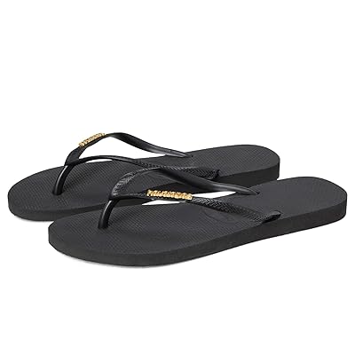 Havaianas Slim Logo Metallic Flip Flops Women