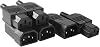 uxcell 3Pair AC250V 10A IEC C14 Male C13 Female, 3 Pins Terminals Inline Adapter Plug Power Socket Connectors