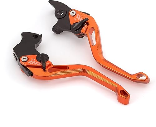 DYYDCK Palanca de embrague de freno ajustable de aluminio 3D para Yamaha Fz25 2017-2018 Fz125 Fz 125 manillas; palanca de embrague de freno (color F)