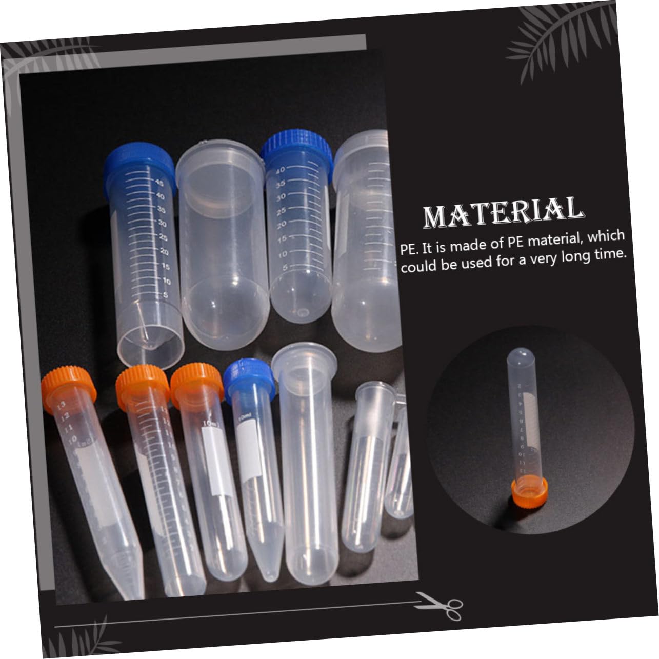 Gatuida Zentrifugenröhrchen 15ml mit Schraubkappe aus PE 100 Stück