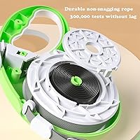 Vista 4 de Correa negra para perro retráctil, ajustable automáticamente, extensible para perro, correa duradera y sin enredos, cinta de nailon para mascotas