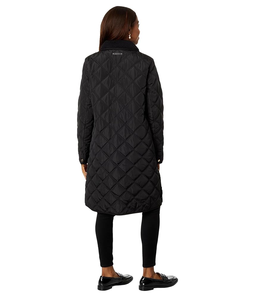 Amazon.com: Lauren Ralph Lauren 3/4 Berber Trim Quilt Jacket