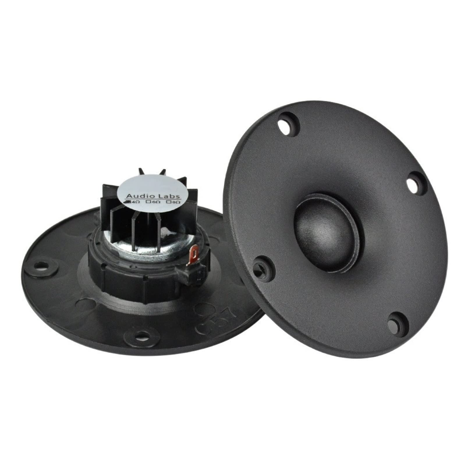 2 Pezzi 3 inch 4/6/8 Ohm 15W Dome Silk Tweeters Tweeter Audio Altoparlanti Neodimio Treble HiFi Treble Portable Altoparlante for Pannello (Color : 8 Ohm)