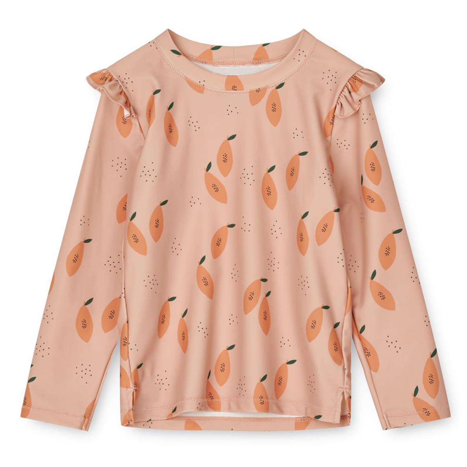Girls and Boys Long Sleeve Rash Guard Shirt Neutral Swim Shirts