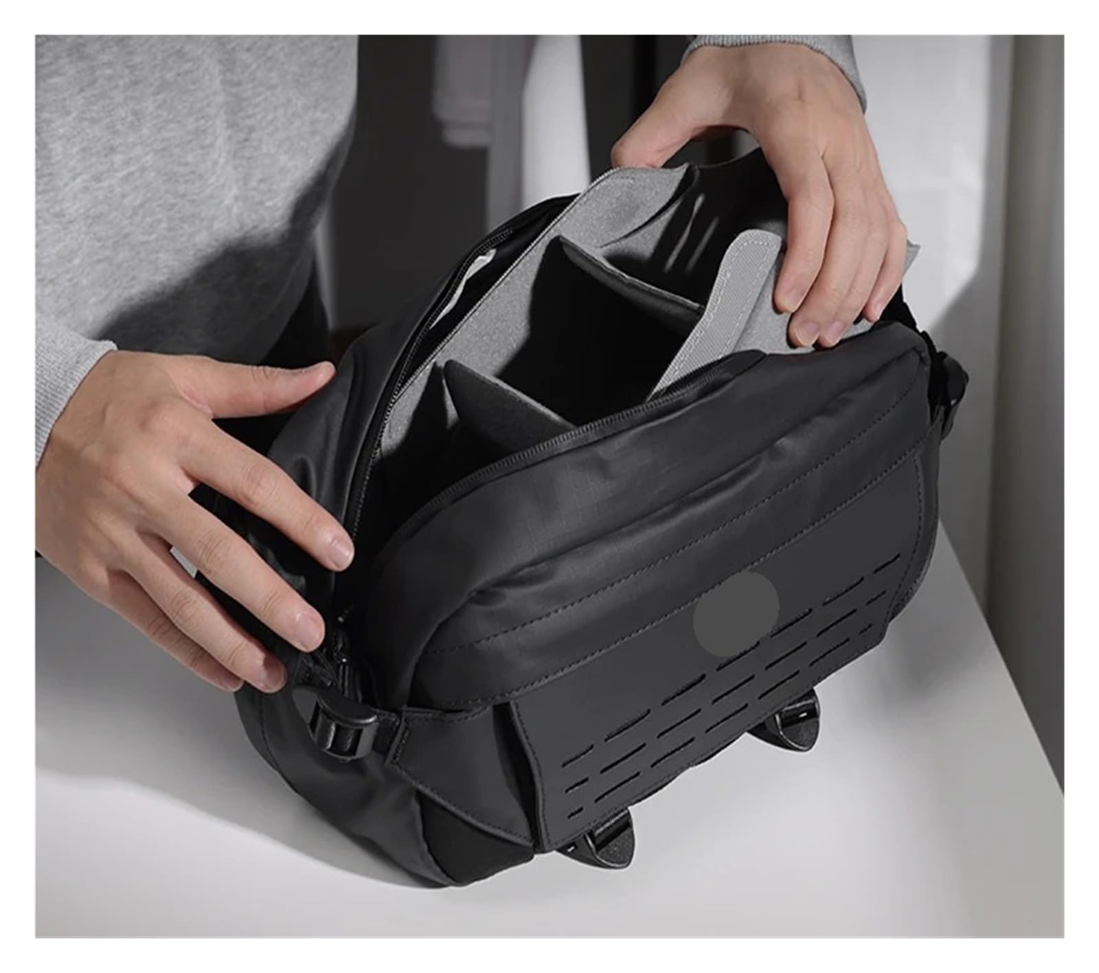Generico AB02 Borsa a tracolla for esterni Fotocamera Viaggi casual Fotografia di strada Pendolarismo quotidiano Grande capacità da 9 litri