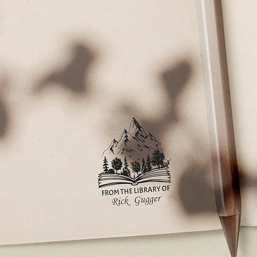 Miniatura 13 de Sello de libro personalizado, Sello de biblioteca personalizado para profesores, Sello de maestro personalizado, de la biblioteca de, Este libro