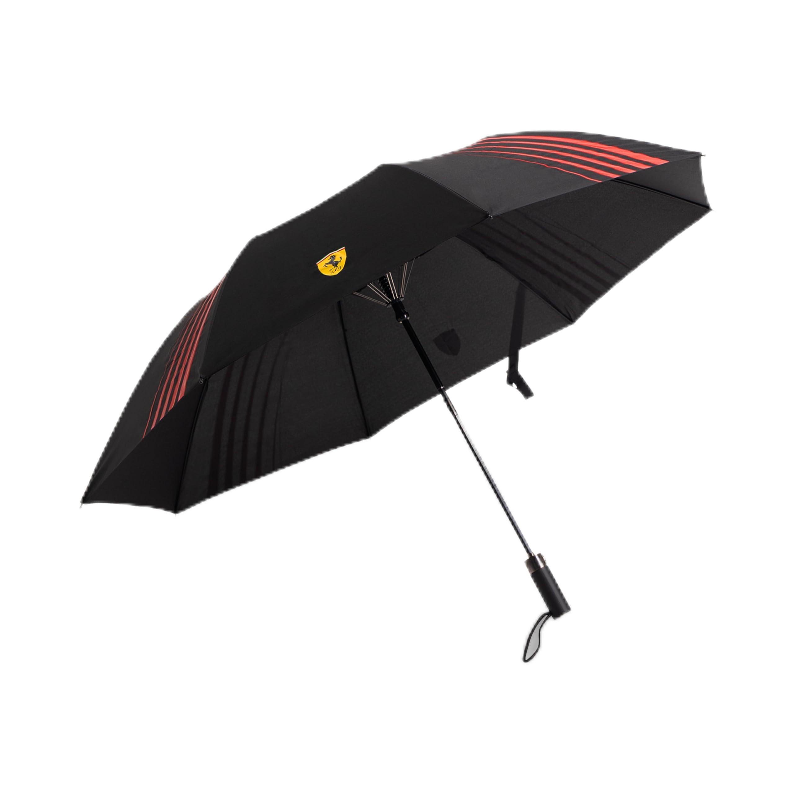 Ferrari Scuderia Compact Scudetto Umbrella - Black - One Size