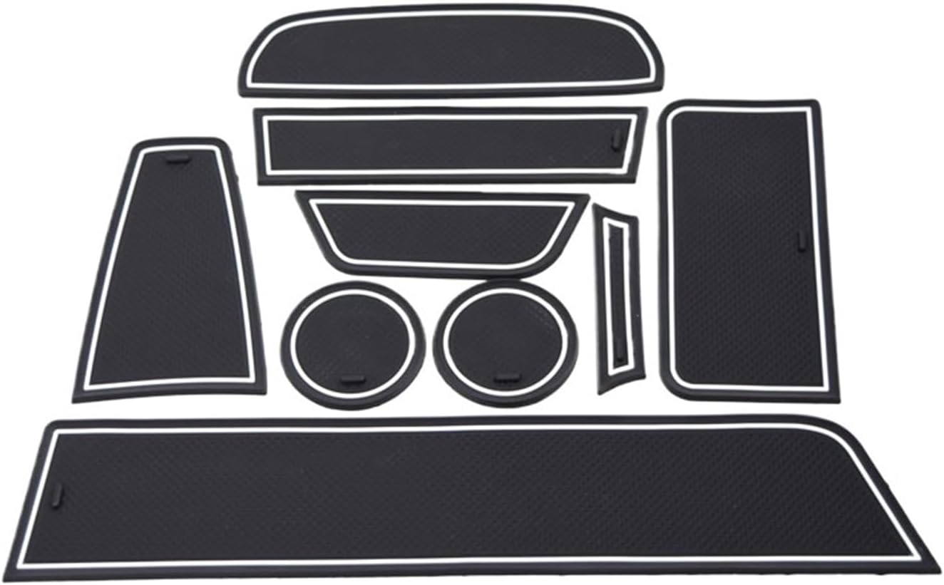 Compatible with Lada granta Anti-Slip mat Anti Slip gate Slot Cup pad Door Interior Decoration car-Styling Accessories Sticky Part(Front Pair)