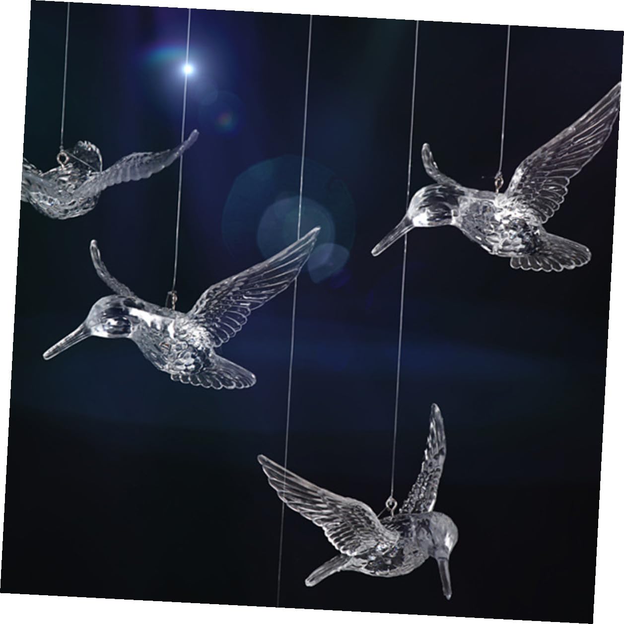 Baluue Vogelanhänger mit Glatter Oberfläche 20 Stück Acryl Hängende Deckendekoration für Hochzeit und Party Wohnzimmer Dekoration