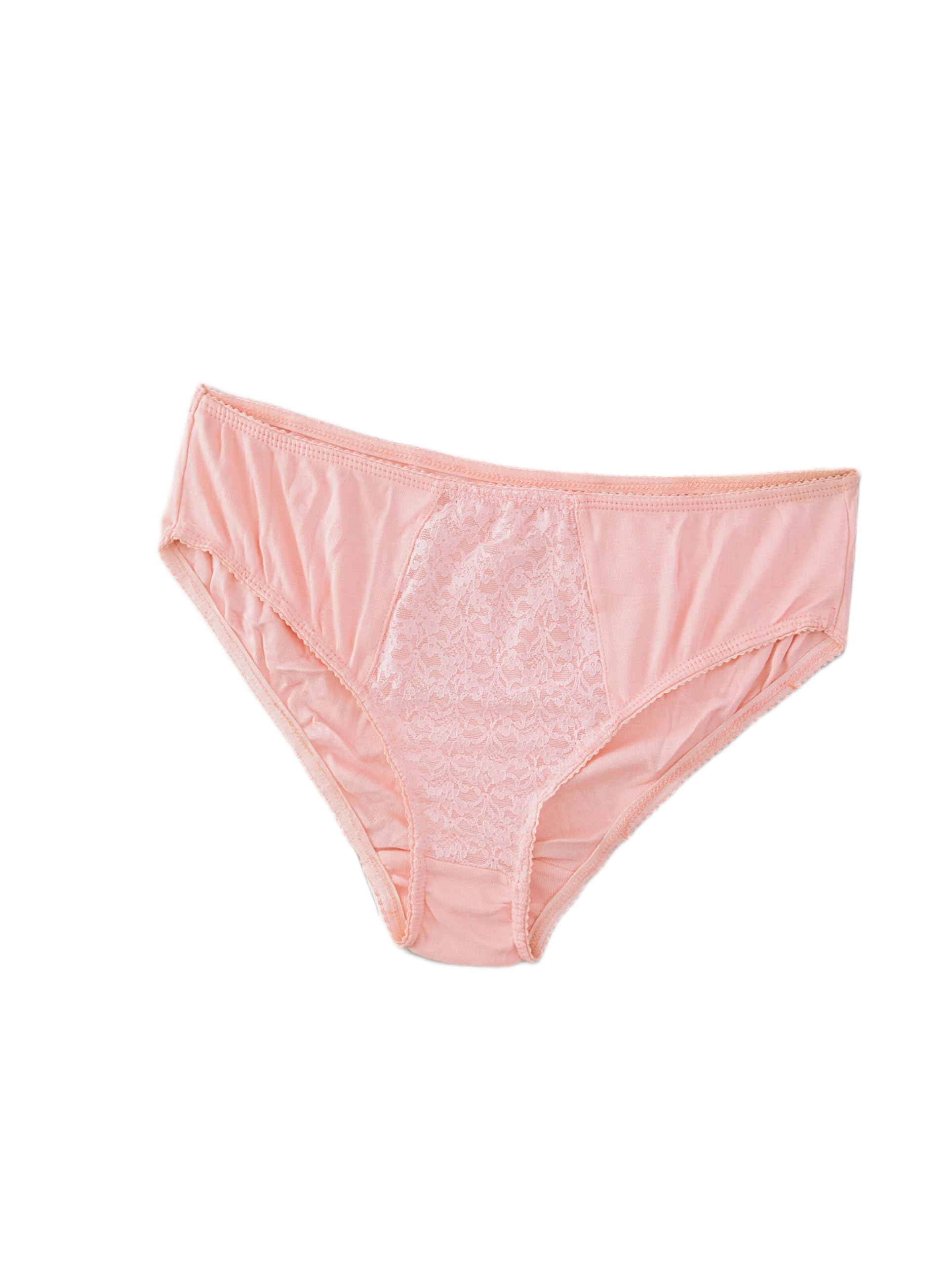 eliteensemble Women?s Bikini Panty with Sheer Lace Panel | Soft Daily Innerwear | Mid-Rise Comfort Fit Briefs | Lightweight & Breathable Fabric | Smooth Stylish Lingerie-picture-44