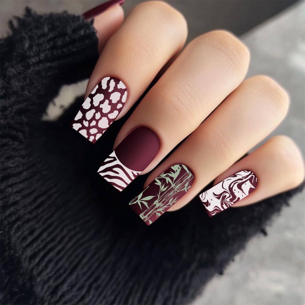 PH PandaHall 5 pz Piastre per Timbri per Unghie con Stampa Animale, Modelli per Nail Art con Stampa Leopardata Mista, Stencil per Nail Art con Tigre e Leone per Nail Art Fai Da Te, Stampa Manicure