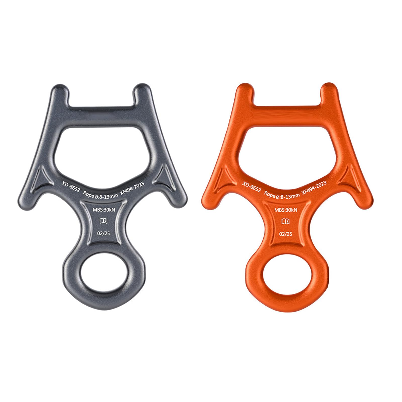Descendeur Escalade 30 KN – Figure 8 En Alu, Léger, Résistant, Pour Travaux En Hauteur