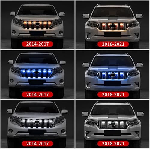 Miniatura 2 de Luz LED Central Rejilla Liquidación Lámpara Ancho Lámpara Para Toyota Land Cruiser Prado 150 LC150 2023-2014 2015 2016 2017 Modificación Accesorios