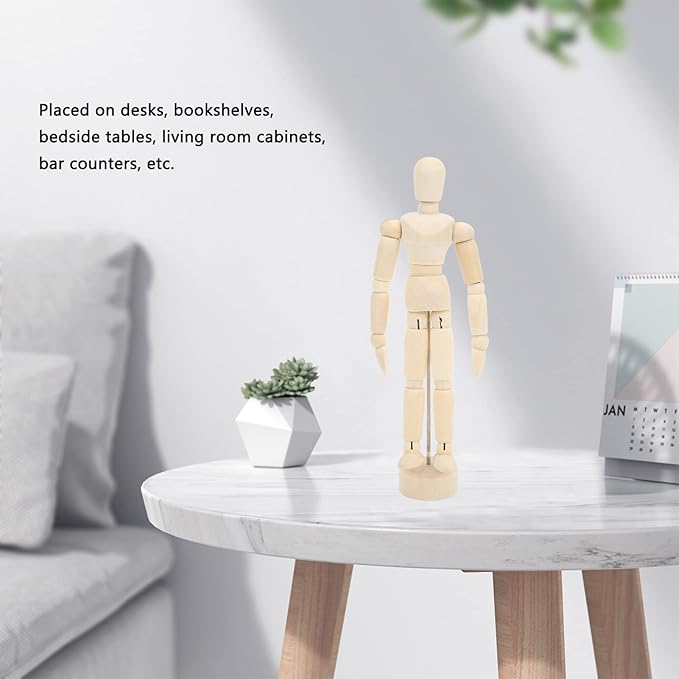 Maniquí de Madera Articulado para Dibujo 14cm miniatura 4