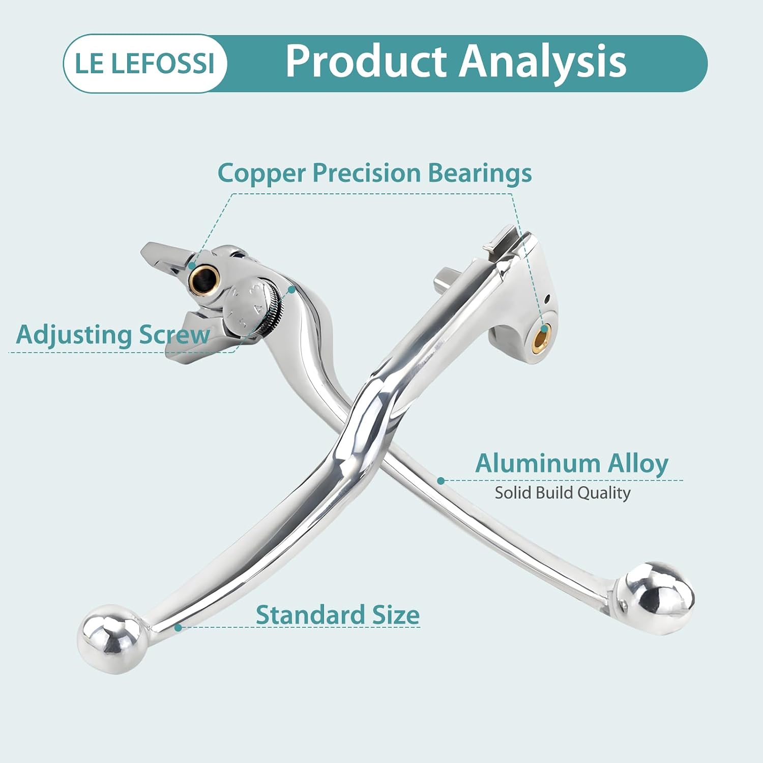 Premium Aluminum Motorcycle Brake & Clutch Lever Compatiable with Yamaha YZFR1 YZFR1000 YZF-R6 YZFR600 1999 2000 2001 2002 2003 2004 FZ6 2004 2005 - Safety, Smooth Brake, Polished