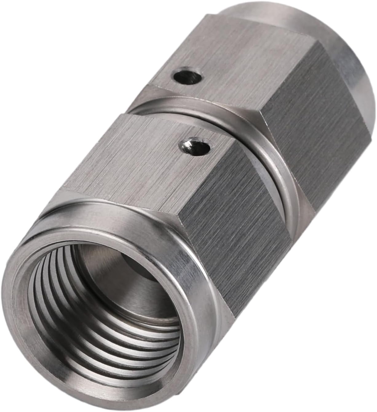 3AN Female to 3AN Female Straight Swivel Stainless Steel Coupler Connector Fitting Adapter
