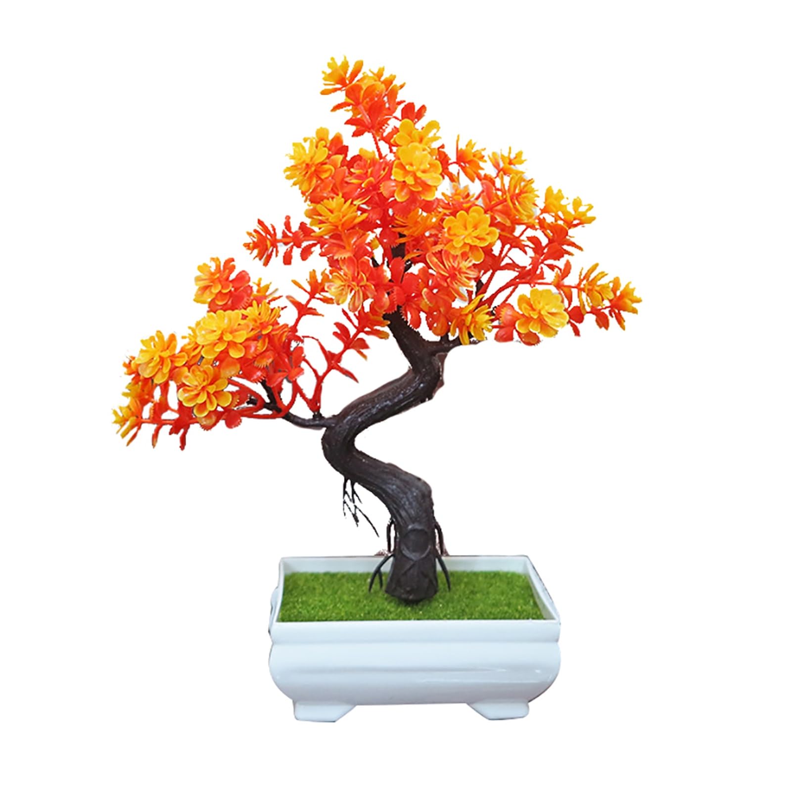matumou Artificial Potted Tree Bonsai Simulation Plant Home Decor Table Centerpieces