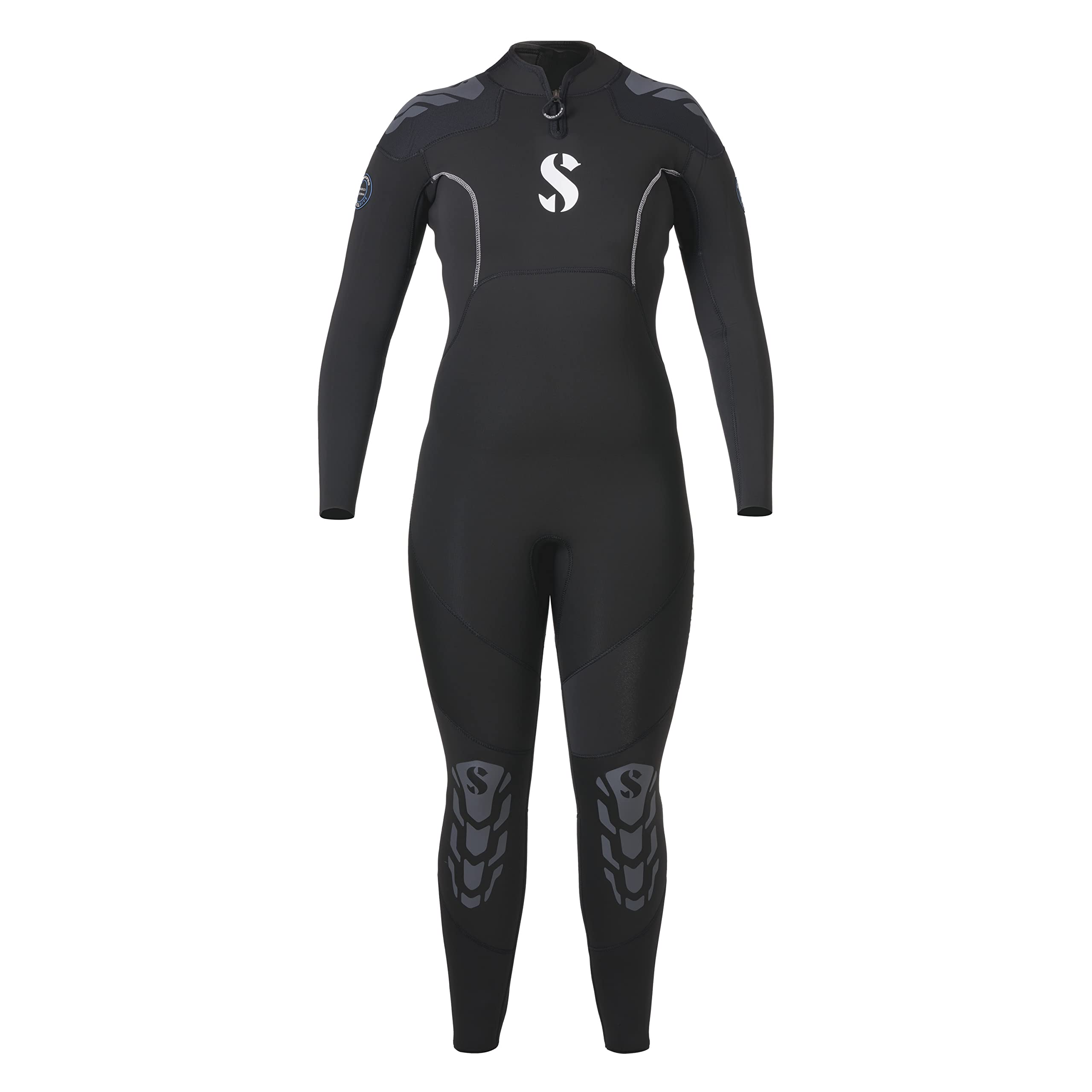 SCUBAPRO Everflex Yulex Women's Scuba Diving Wetsuit Steamer 3/2mm with Diamond Span Inner Fleece Lining and Vertical Back Zip, Made from Plant-Based Foam, Large Short
