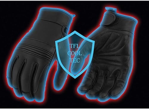 Miniatura 3 de Milwaukee Leather MG7536 - Guantes de equitación de cuero para hombre con nudillos flexibles