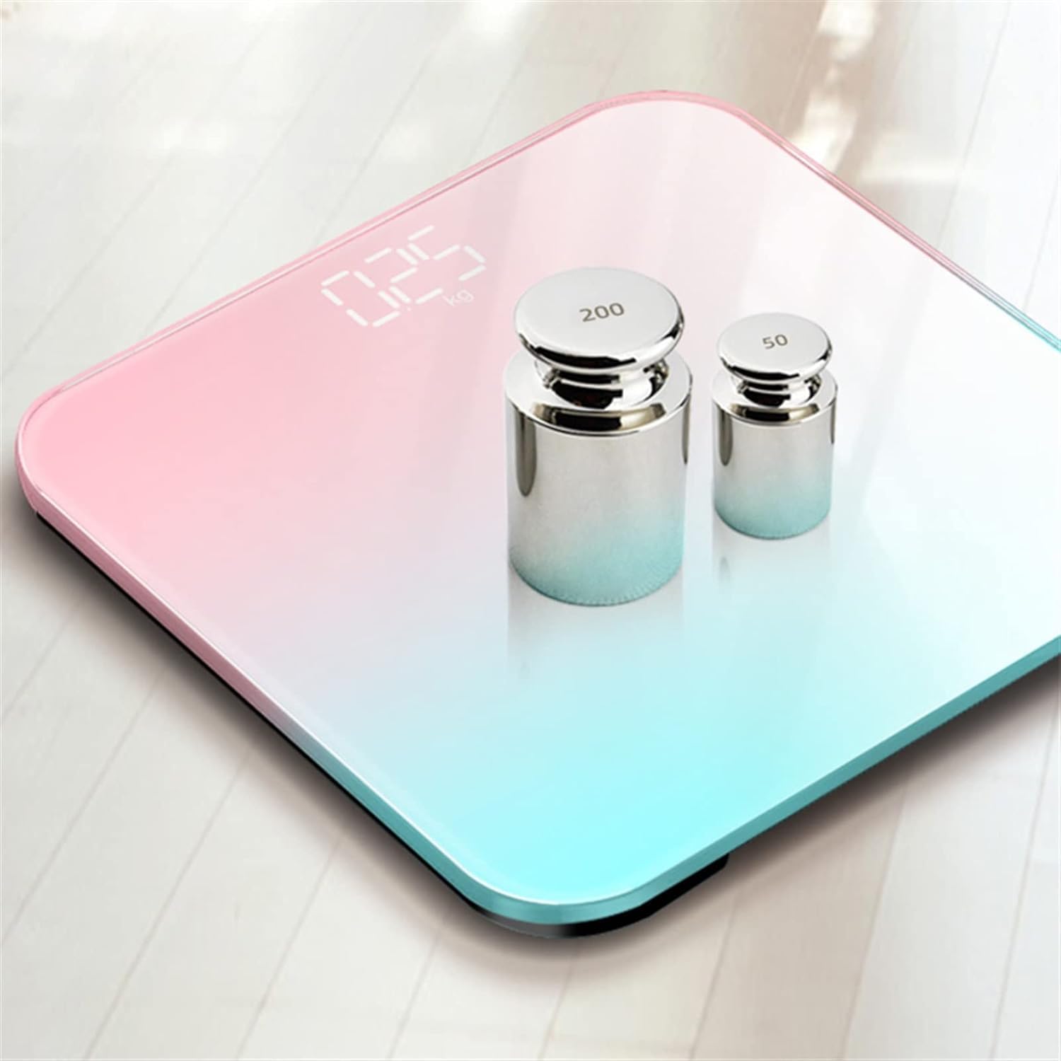 Balanza Báscula de baño con pantalla LED, balanza Digital de alta precisión para personas, báscula corporal electrónica con carga USB Alta precisión
