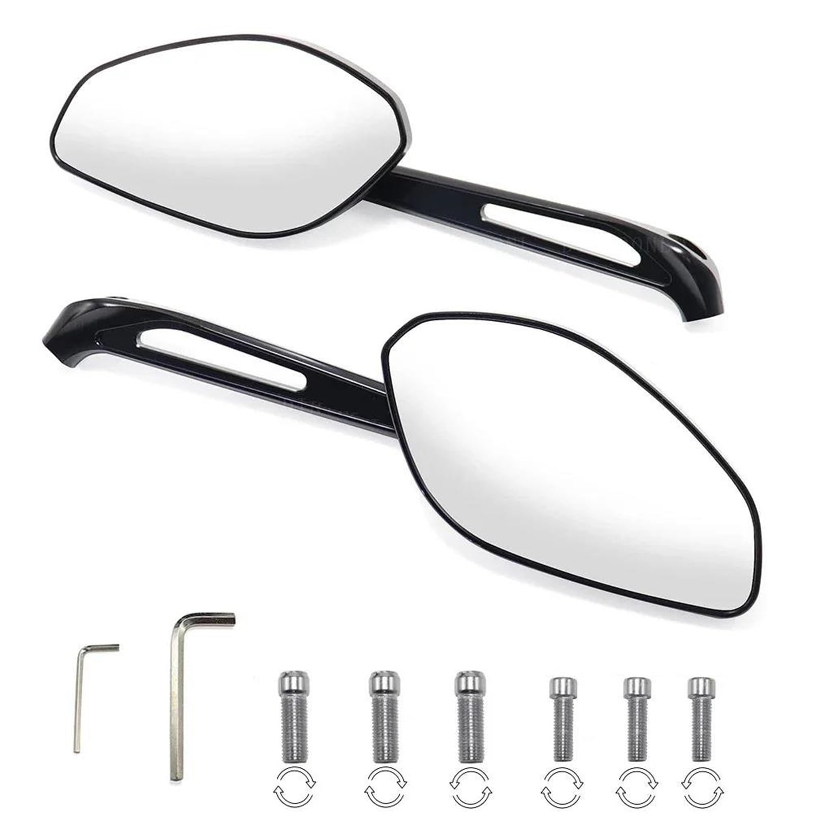 Lentes de cristal para espejo retrovisor de enduro Ducati Multistrada visibilidad nítida