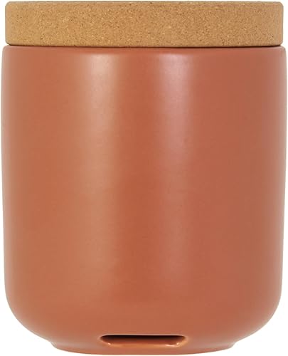 Vista 15 de Ajo transpirable de cerámica y corcho para permitir el flujo de aire para mayor frescura, tapa de corcho apilable que ahorra espacio, corcho natural