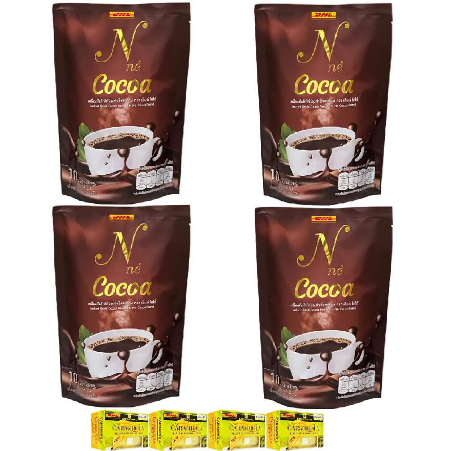 10 Sachets/Pack N Ne Cocoa Nne Cocoa Yai Nee Cocoa Sweden Instant Powder Delicious Mellow (of 4) By Beautygoodshop [Get Free For You Beauty Gifts]