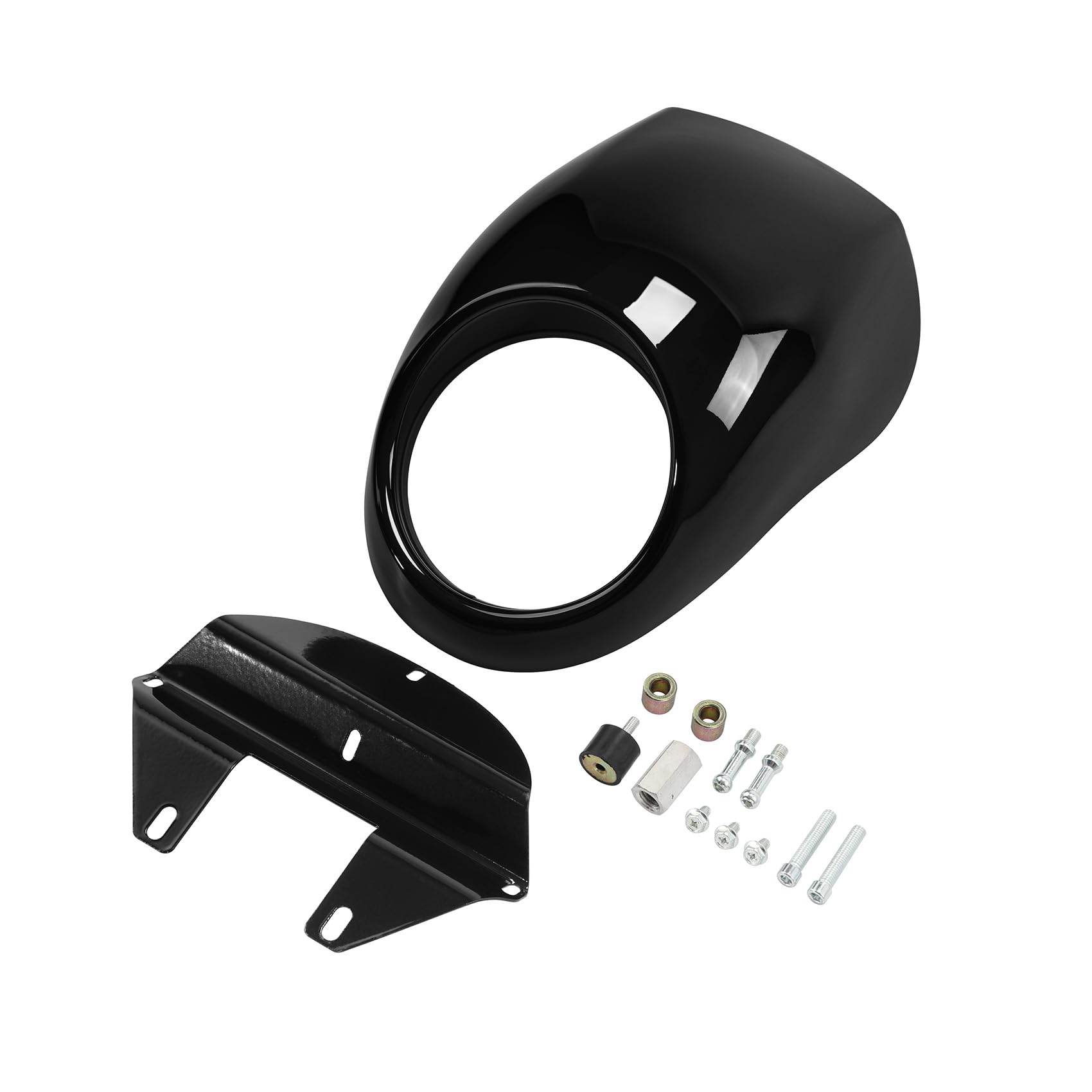 Amazon.com: TCMT Cafe Drag Headlight Fairing Mask Fork Cowl Custom
