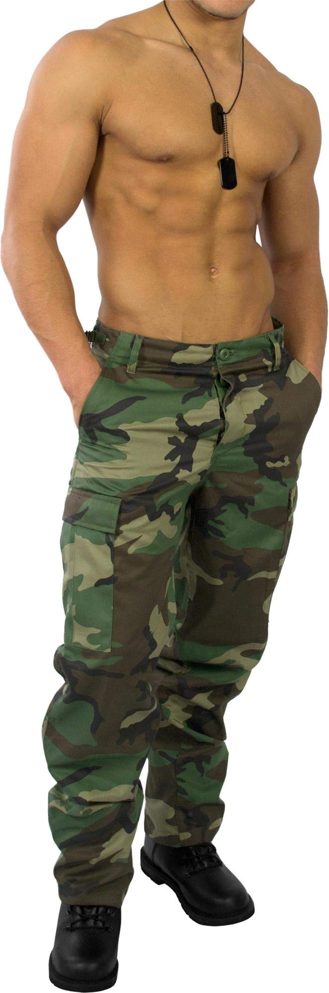 US Rangerhose Freizeithose Rangerhose BDU Style Woodland L