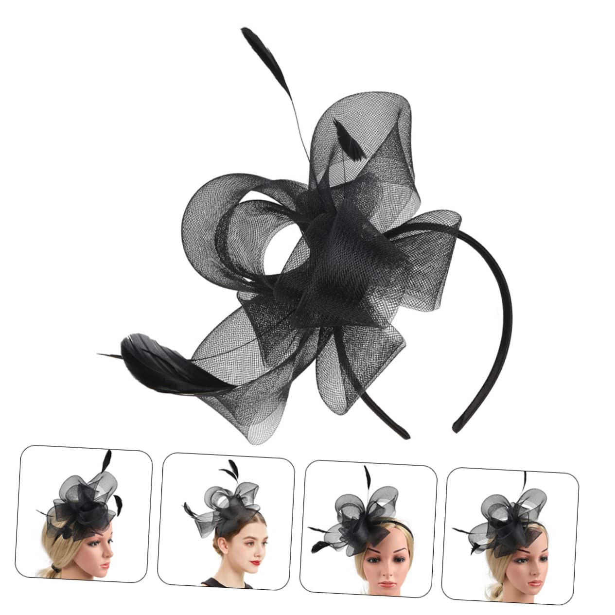 minkissy 3juegos Fascinator De Mujer y Accesorio Para Cabello Para Té y Cócteles Sombrero Elegante Para Eventos Especiales y Fiestas