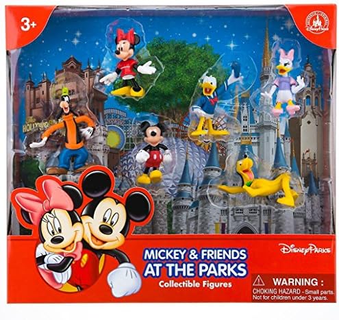 Disney Mickey & Friends Minnie Donald Goofy Daisy Pluto at the Theme Parks 6 Pc. Clubhouse Figure Playset Cake Topper Figurines