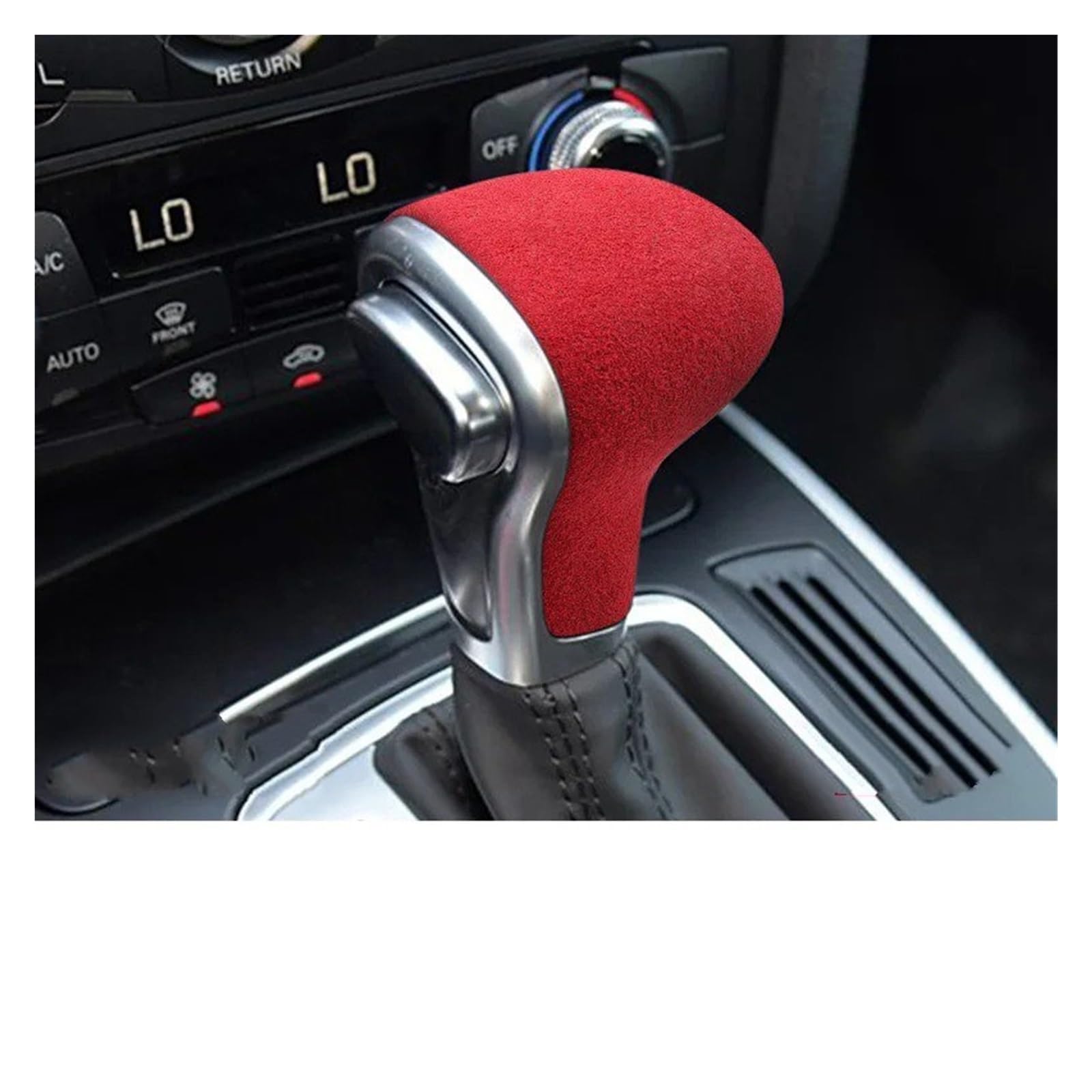 Tusgt D Gear Shifter Knob Hea For A6l A4l For Q7 Q5l For A5 For A7 For S4 Gear Hook Cover Fur Hea Modification Ecorative Patch(D)