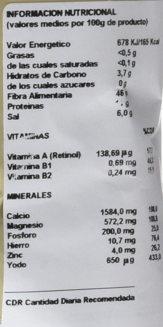 Porto Muiños Alga Musgo de Irlanda Deshidratada - Paquete de 2 x 50 gr - Total: 100 gr