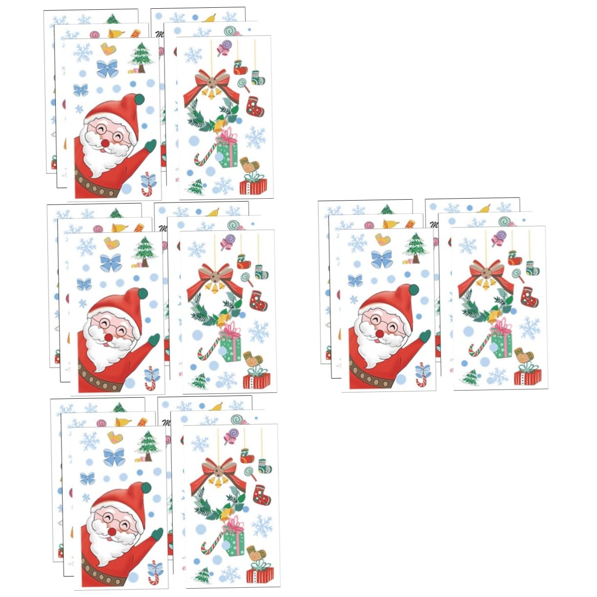TOPBATHY Blätter Weihnachtsfensteraufkleber Santa Fenster Haftet Fensteraufkleber Für Weihnachten Weihnachtsdekoration Dekorationen De Santa Fenster Haften Wandtattoo Weihnachten Pvc