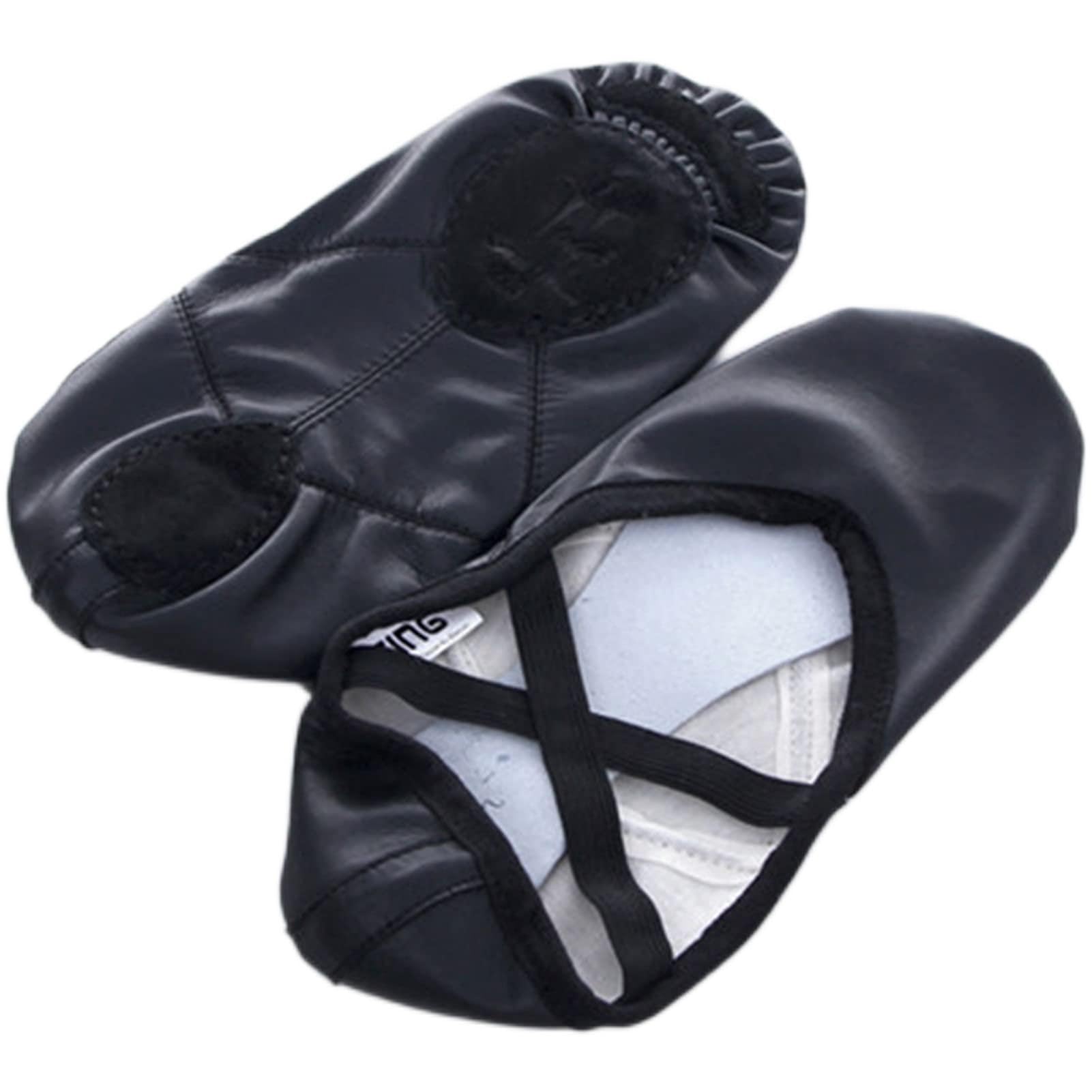 Ballet Shoes, Soft Women Split Sole Ballerina Dancing Shoes Dance Slippers for Girls Toddlers.(Black Adult Size,5 UK)