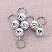 QIXIAOCYB 10pcs Cute Cat and Dog Bells Hanging Pet Christmas Jingling Bell Pet Collar Pendants Cat Adorable Decoration