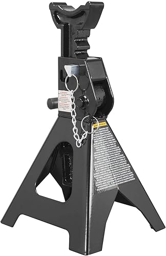 Miniatura 2 de Torin AT43002AB-1 Soportes de gato de acero de doble bloqueo, capacidad de 3 toneladas (6,000 libras), negro, 1 par