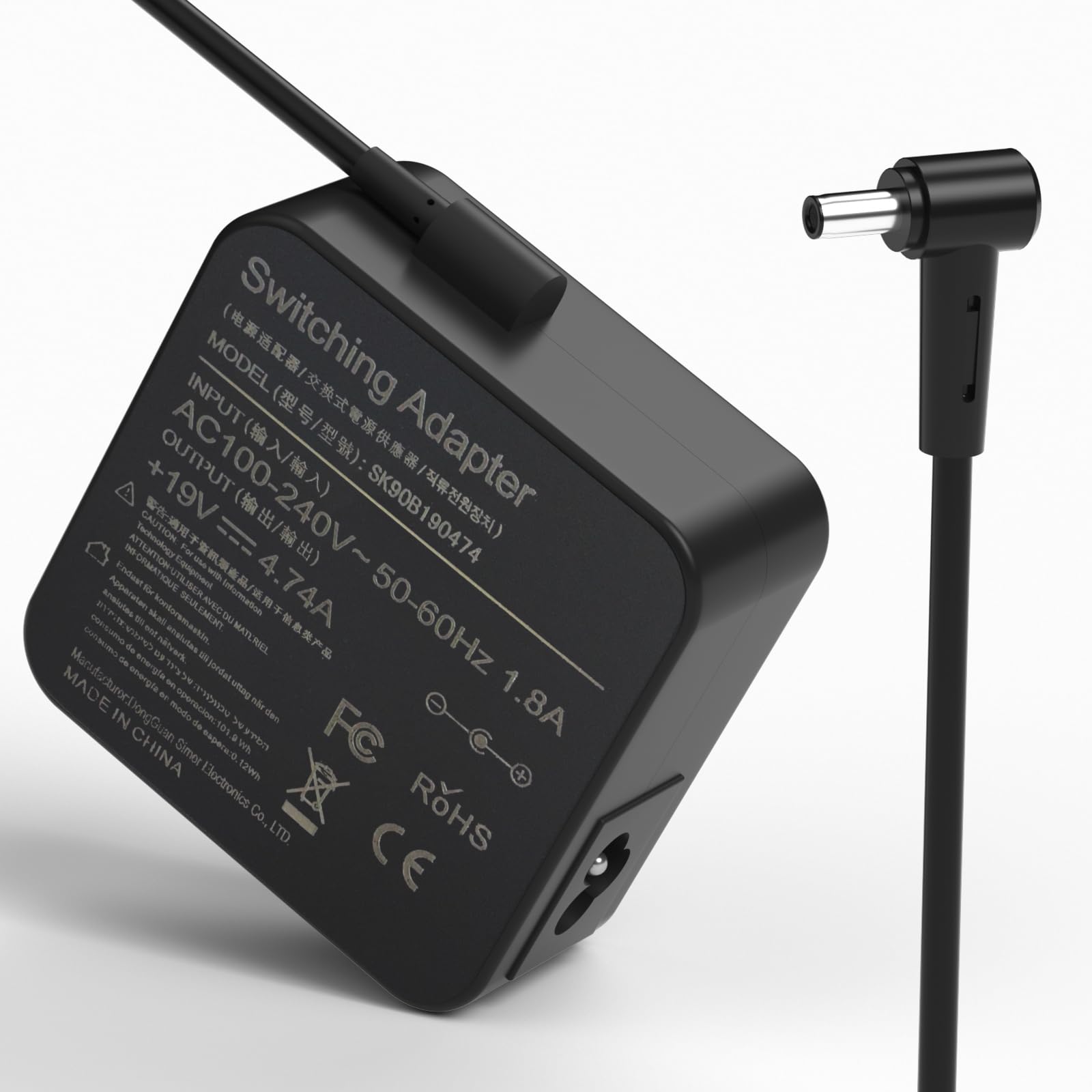 Photo 1 of 90W Laptop Charger Compatible with Asus Vivobook14X 15X 16X 17X D1603Q Y1603C K1703Z M1703Q M1603Q, Compatible with Asus Monitor Power Cord Rog Strix PG279Q PG279 PG279QZ XG27UQ AC Adapter Power Cord