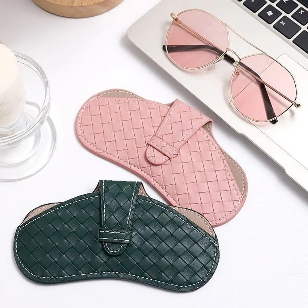2/4/6 protectores de marco impermeables para gafas, caja de gafas de piel sintética, funda de almacenamiento para gafas de sol