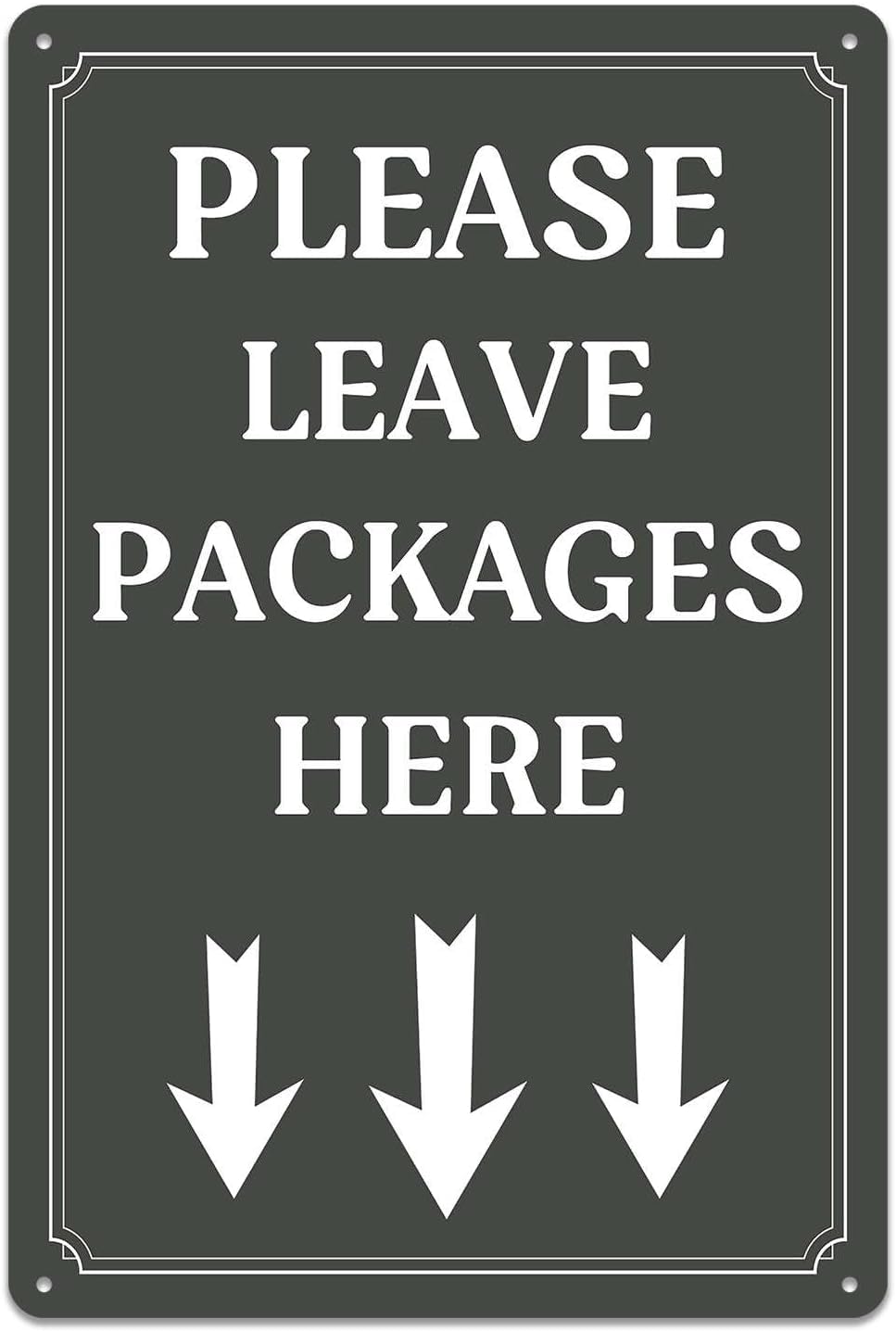 2 Pack Delivery Signs For Packages Please Leave Packages Here Sign Package Delivery Box Custom Outdoor Metal Tin Sign Deliveries Here Signs Leave Gifts Here Gift For Women Men 8x12 Inch