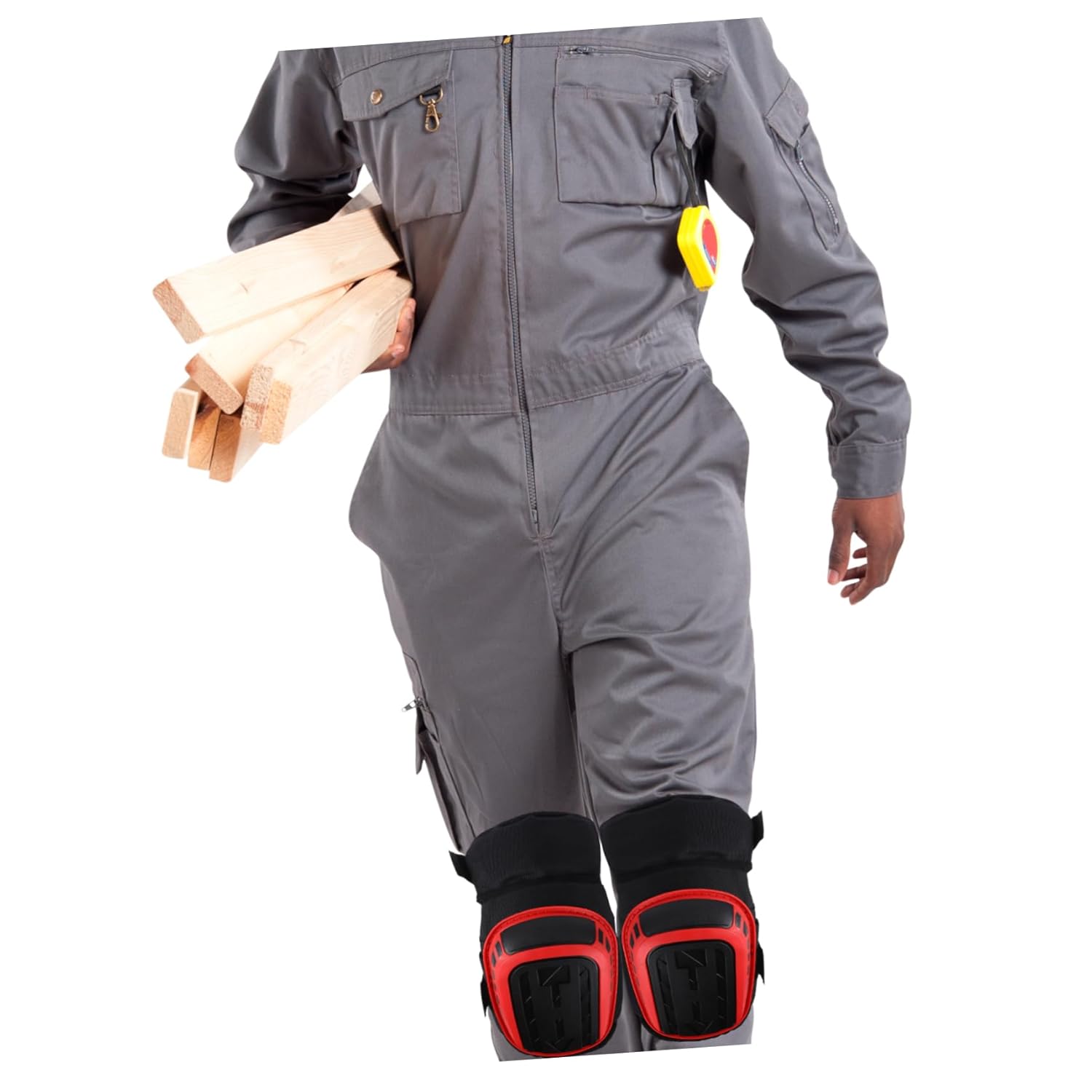 Adjustable Kneepads for Men Tough Protective Pads for Work Garden Roofing Comfortable Fit Double Straps