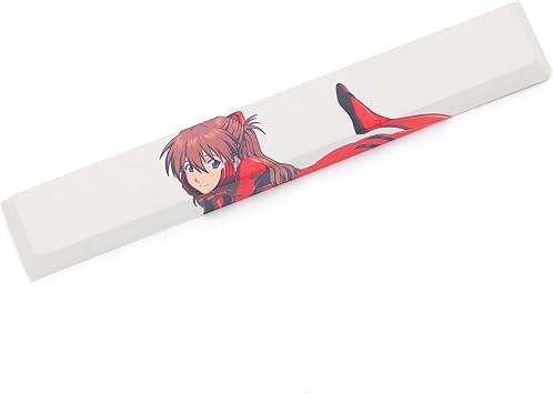 KPREPUBLIC [Cherry Profile] Novelty Allover dye subbed Keycaps spacebar pbt Custom Mechanical Keyboard EVA Ayanami Rei Asuka Langley Soryu Spacebar Asuka x1