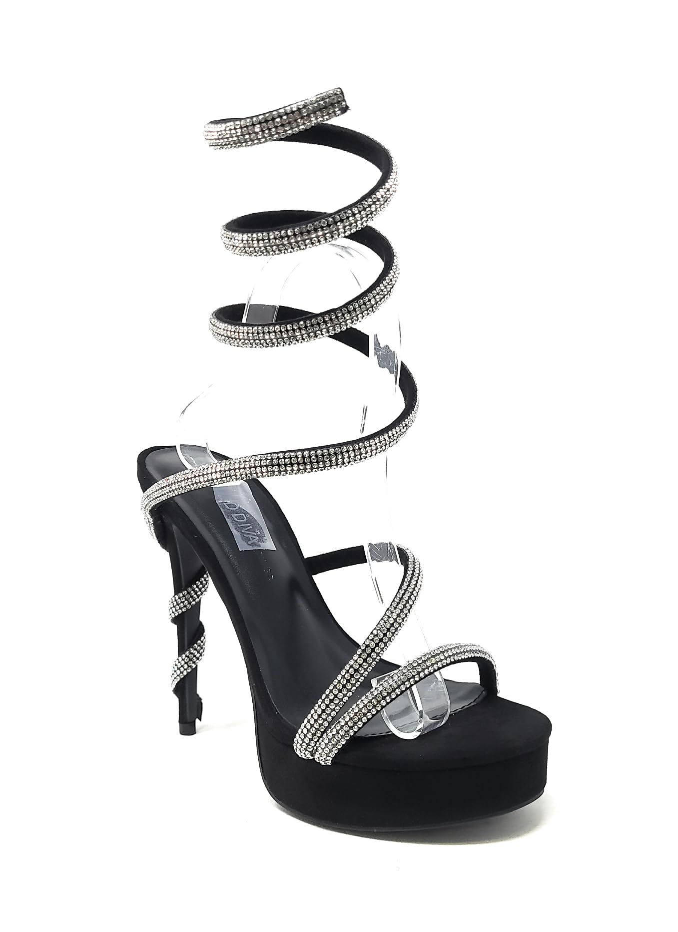Rhinestone Wild Diva Platform Heels Wild Diva Rhinestone Square